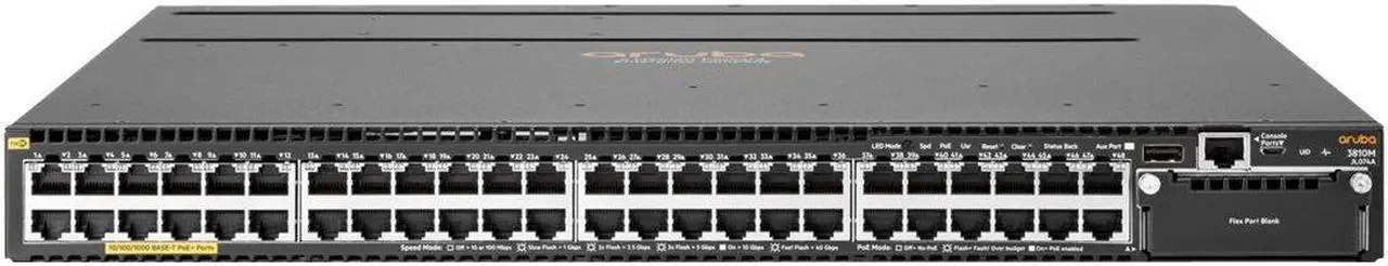 Main image of HPE Aruba 3810M 48G PoE+ 1-slot Switch