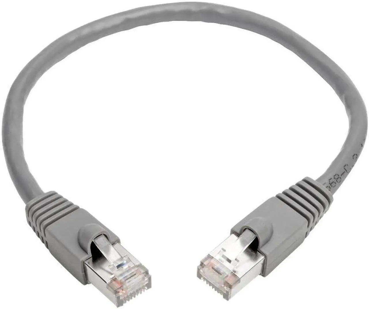 Alt view image 4 of 10 - Tripp Lite N262-001-GY Cat6A 10G-Certified Snagless Shielded Stp Network Patch Cable (Rj45 M/M) , Poe, Gray, 1 Ft. - Patch Cable (Dte) - Rj-45 (M) To Rj-45 (M) - 1 Ft - Stp - Cat 6A - Ieee 802.3Af -