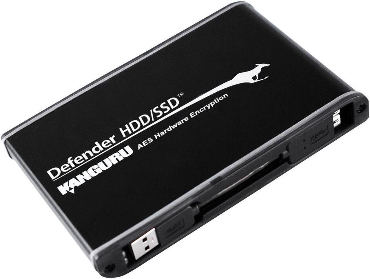Main image of KANGURU 2TB Defender HDD Secure Hard Drive USB 3.0 Model KDH3B-2T Matte Black