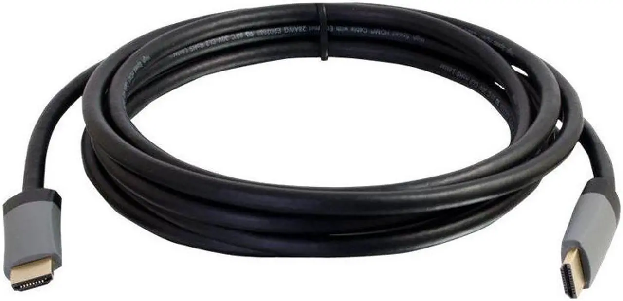 Alt view image 2 of 14 - C2G 50628 Select 4K UHD High Speed HDMI Cable (60Hz) with Ethernet M/M, In-Wall CL2-Rated, Black (10 Feet, 3.04 Meters)