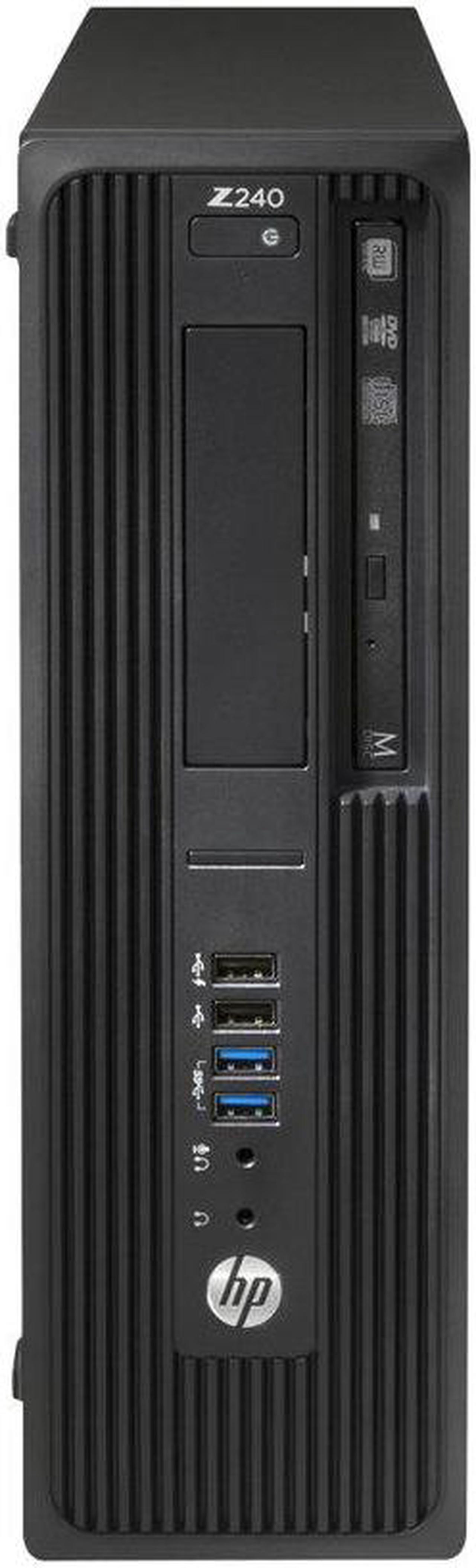 Alt view image 9 of 9 - HP Z240 Workstation - 1 x Intel Xeon E3-1245 v6 Quad-core (4 Core) 3.70 GHz - 8 GB DDR4 SDRAM - 1 TB HDD - 256 GB SSD - Intel HD Graphics P630 Graphics - Windows 10 Pro 64-bit - Mini-tower - Black - 1