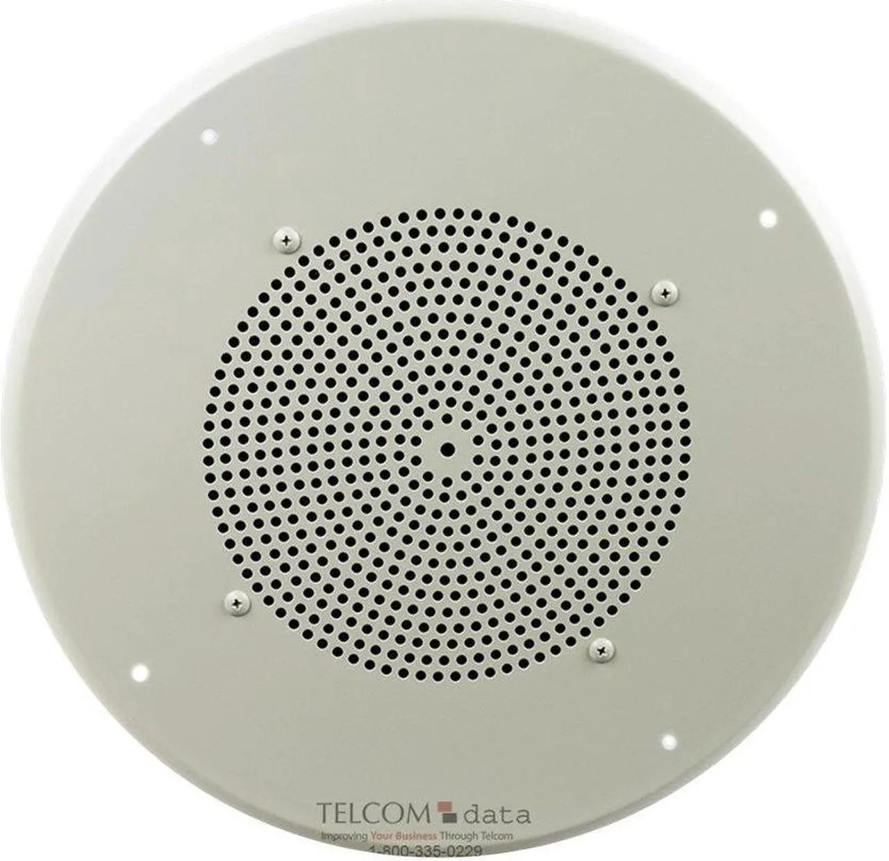 Alt view image 7 of 11 - Bogen Ceiling Speaker, 4 - 1/8 Watt, 25/70V AC, 8" Diameter, Off White
