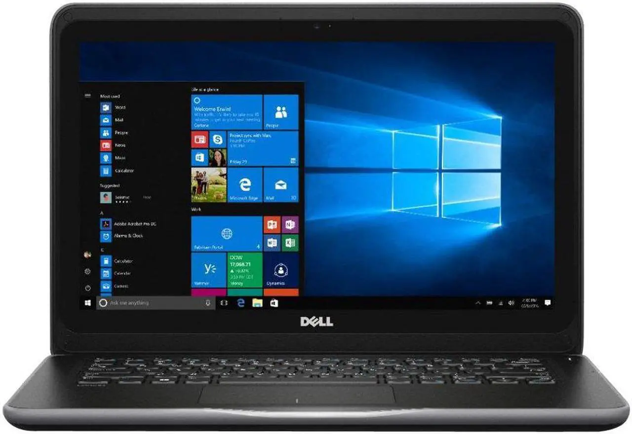 Alt view image 8 of 20 - Dell Latitude 3000 3380 13.3" LCD Notebook - Intel Core i3 (6th Gen) i3-6006U Dual-core (2 Core) 2 GHz - 4 GB DDR4 SDRAM - 128 GB SSD - Windows 10 Pro 64-bit (English/French/Spanish) - 1366 x 768 - Black