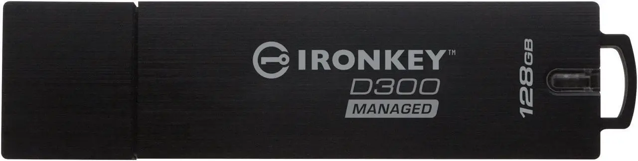 Alt view image 2 of 11 - Kingston IKD300M/128GB Ironkey D300 Managed - Usb Flash Drive - Encrypted - 128 Gb - Usb 3.0 - Fips 140-2 Level 3