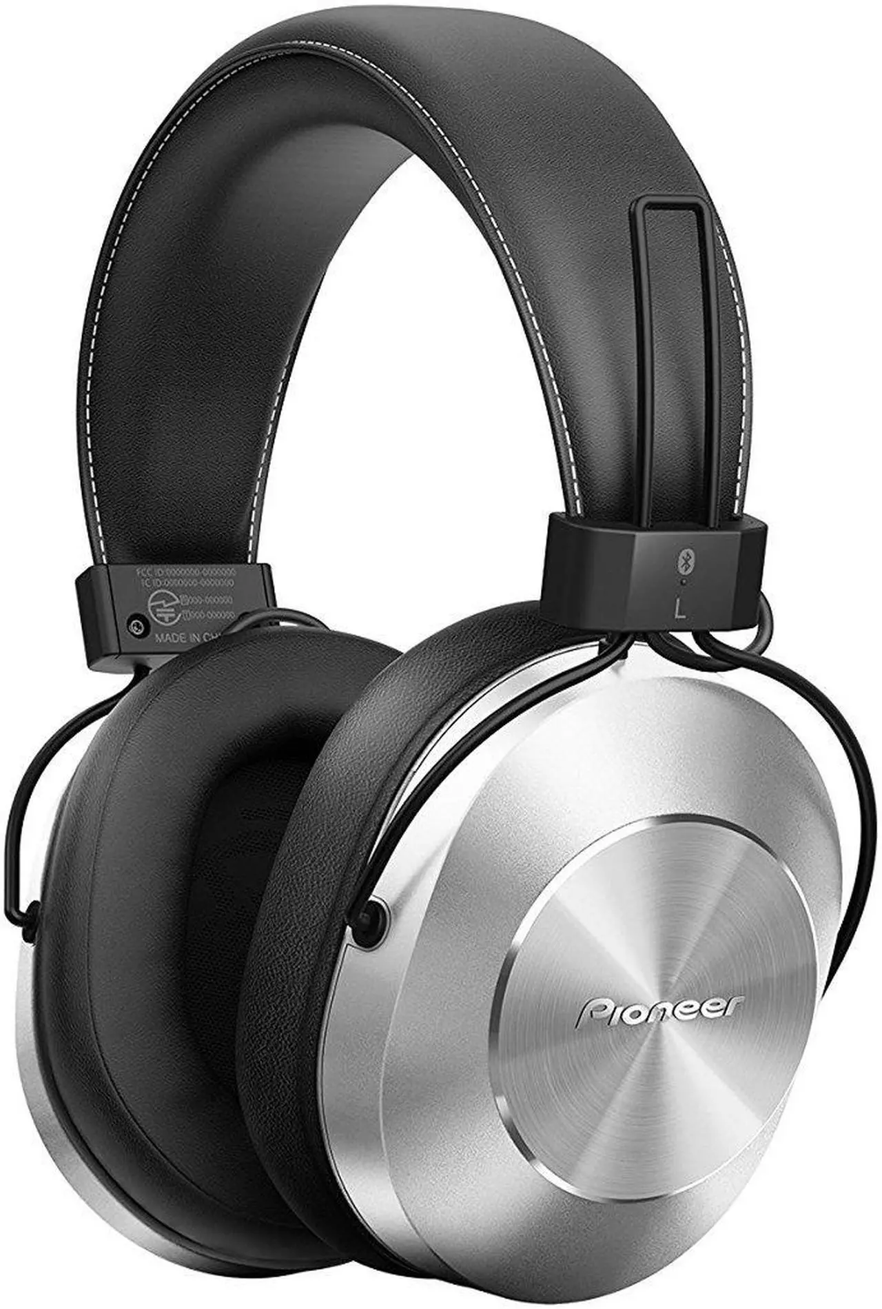 Alt view image 4 of 20 - Pioneer Bluetooth 3.0 and Hi-Res Audio Over Ear Wireless/Wired Stereo Headphone with Built-In Mic, 12 Hours Battery, Pair 8 Devices, 40mm Drivers, 1.2m Cable, 9 Hz to 22 kHz, Silver (SE-MS7BT-S)