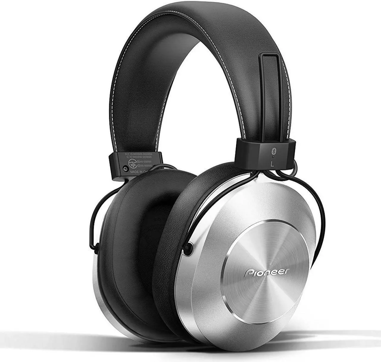 Alt view image 5 of 20 - Pioneer Bluetooth 3.0 and Hi-Res Audio Over Ear Wireless/Wired Stereo Headphone with Built-In Mic, 12 Hours Battery, Pair 8 Devices, 40mm Drivers, 1.2m Cable, 9 Hz to 22 kHz, Silver (SE-MS7BT-S)