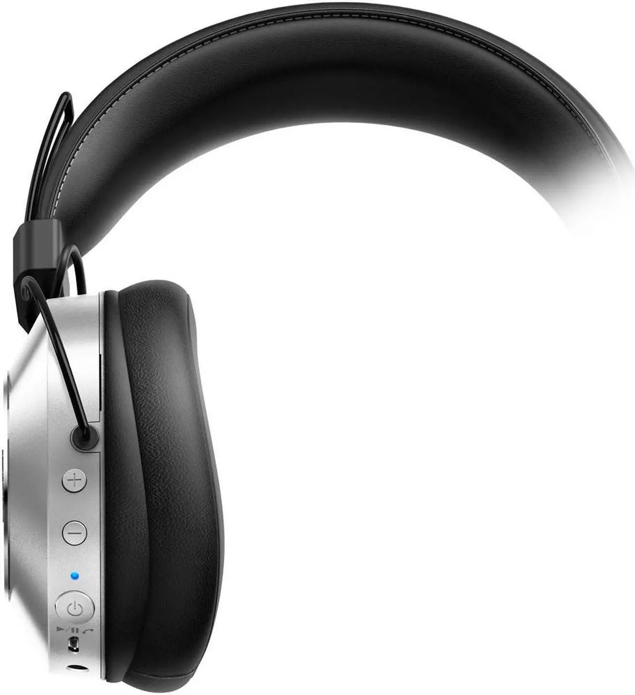 Alt view image 6 of 20 - Pioneer Bluetooth 3.0 and Hi-Res Audio Over Ear Wireless/Wired Stereo Headphone with Built-In Mic, 12 Hours Battery, Pair 8 Devices, 40mm Drivers, 1.2m Cable, 9 Hz to 22 kHz, Silver (SE-MS7BT-S)