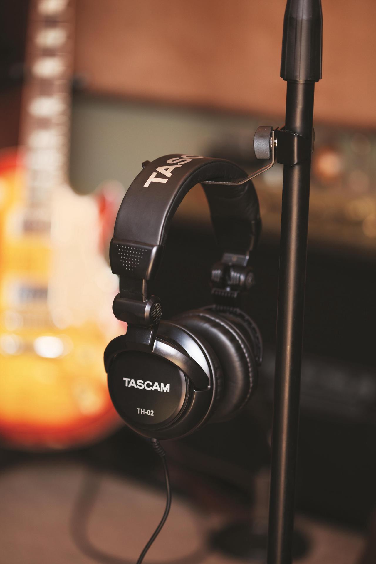 Alt view image 4 of 20 - TASCAM TH-02 Recording Studio Headphones Black