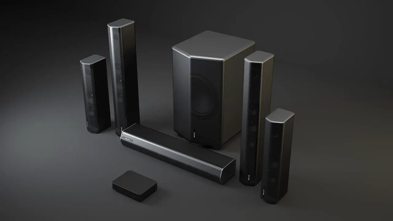 Alt view image 3 of 11 - Enclave THX Certified CineHome Pro 5.1 CineHub Edition Wireless Audio Home Theater Surround Sound System 24 Bit Dolby Digital & DTS, WiSA Certified