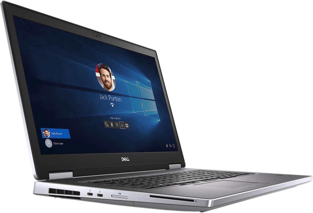 Alt view image 4 of 7 - Dell Precision 7740 15.6" FHD Laptop Intel Core i7-9850H 16GB 512GB W10P