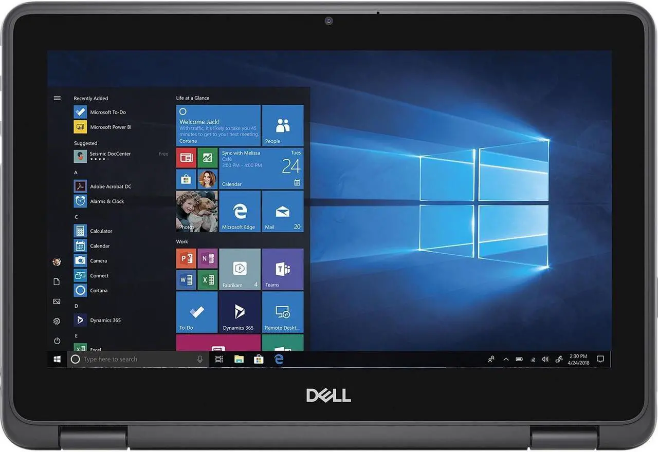 Alt view image 3 of 5 - Dell Latitude 3190 11.6" HD 2-in-1 Touch Laptop Intel N5030 4GB 256GB W10P