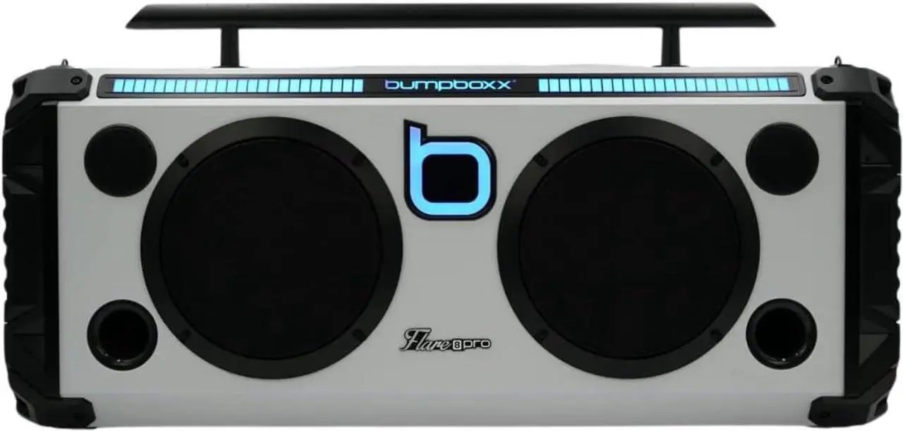 Alt view image 2 of 4 - Bumpboxx Bluetooth Portable Speaker Flare8 Pro, White