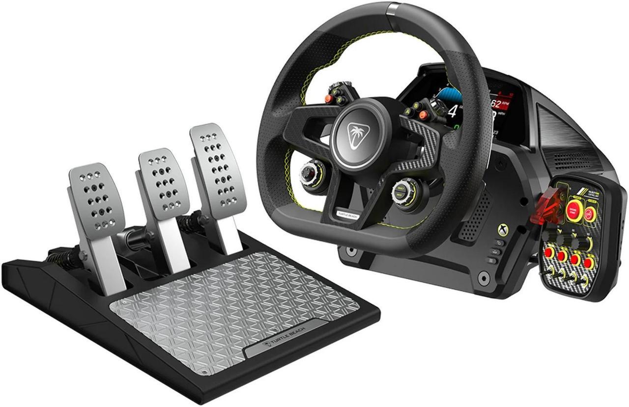 Alt view image 2 of 14 - Turtle Beach VelocityOne Race Wheel & Pedal System Licensed for Xbox Series X|S, Xbox One, Windows PCs  7.2Nm Direct Drive Force Feedback, 3 Pedals & Magnetic Paddle Shifters, Hall Effect Sensors