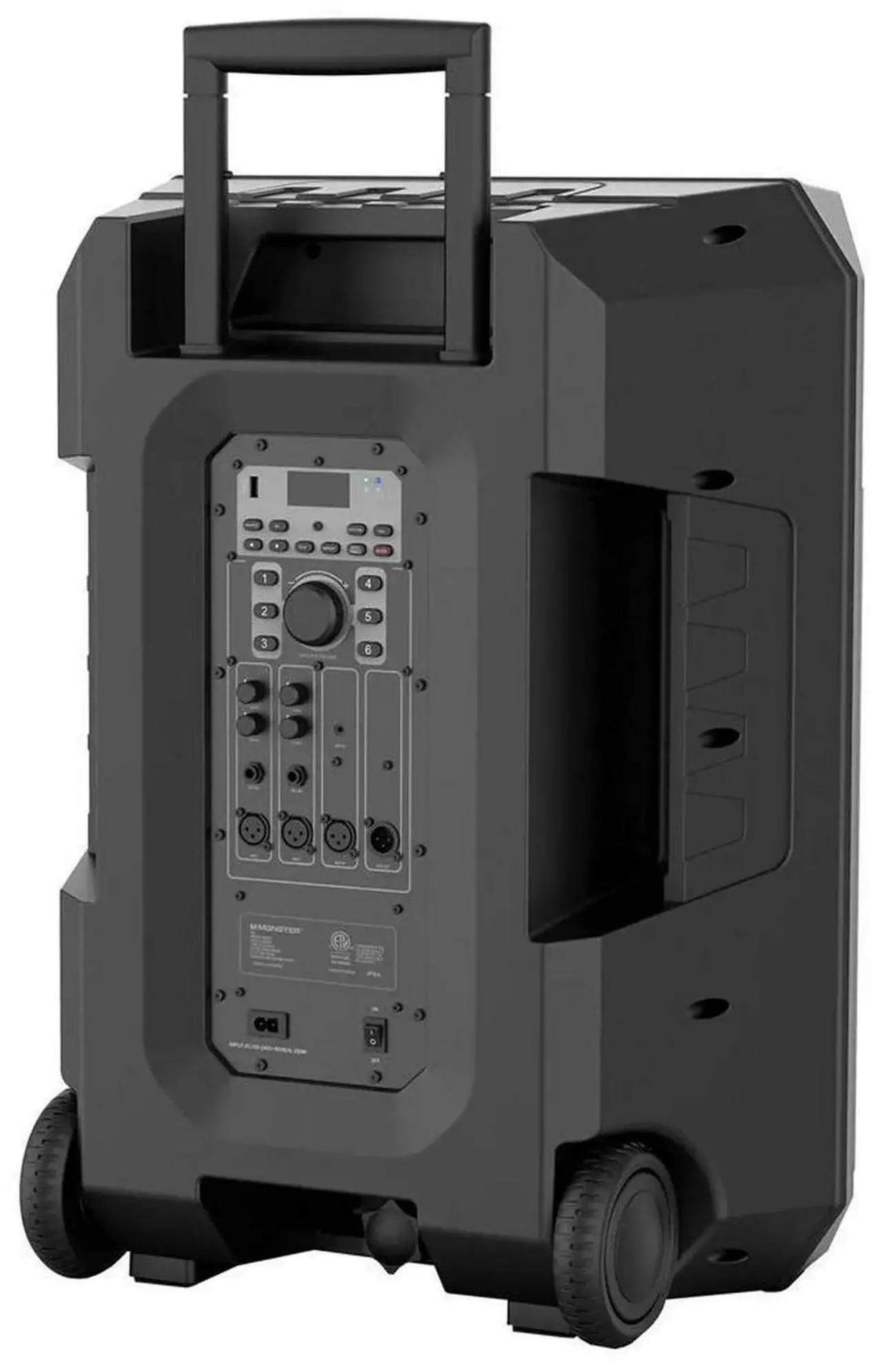 Alt view image 5 of 5 - Monster X6 All-in-One PA Bluetooth 600w Speaker System