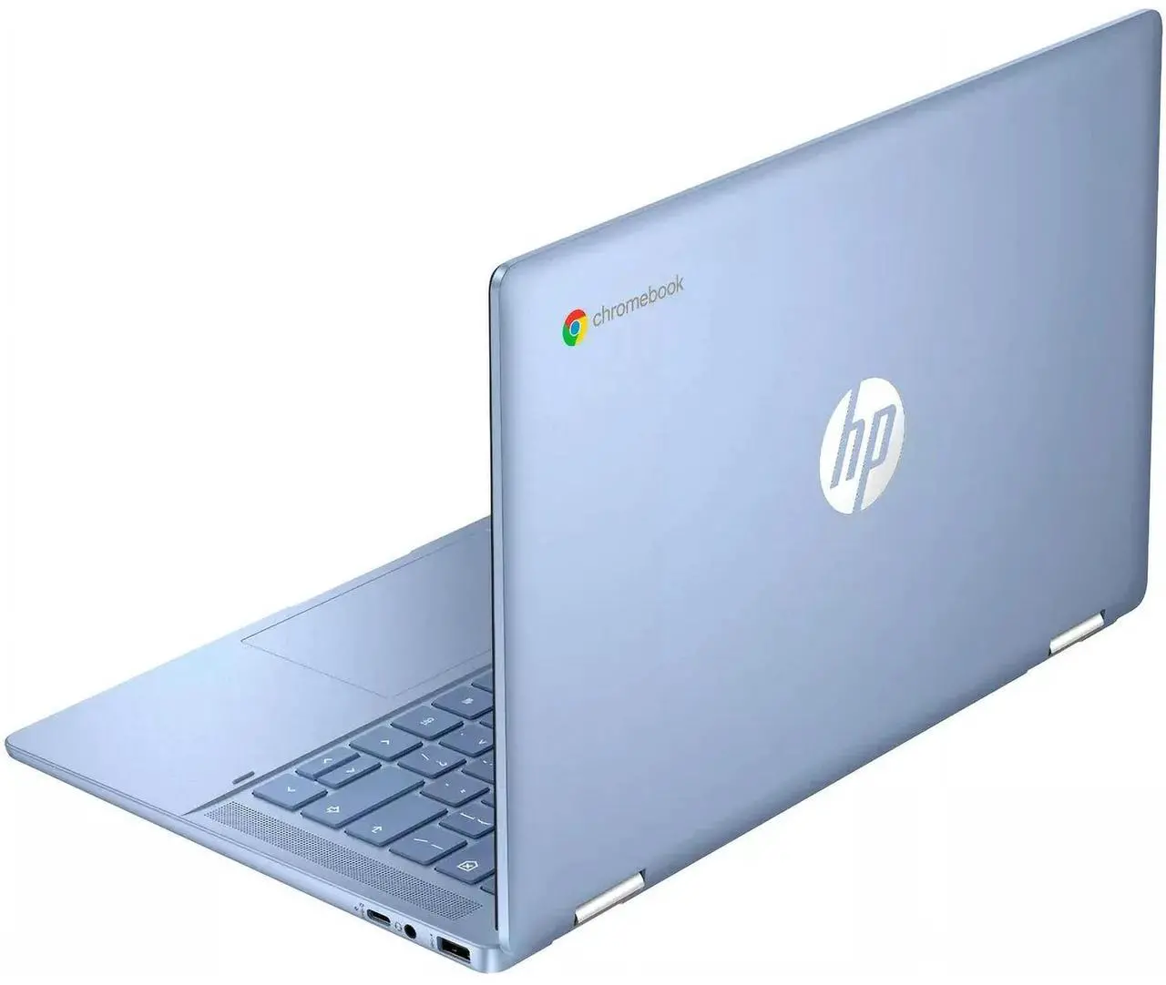 Alt view image 2 of 5 - HP 14a-nf 14" HD Chromebook, Intel N100, 4GB, 128GB, Chrome OS - Blue