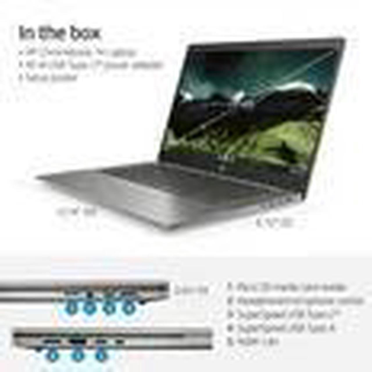 Alt view image 4 of 7 - HP Chromebook 14b-nb 14" HD Laptop Intel Core i3-115G4 4GB RAM 128GB SSD Chrome