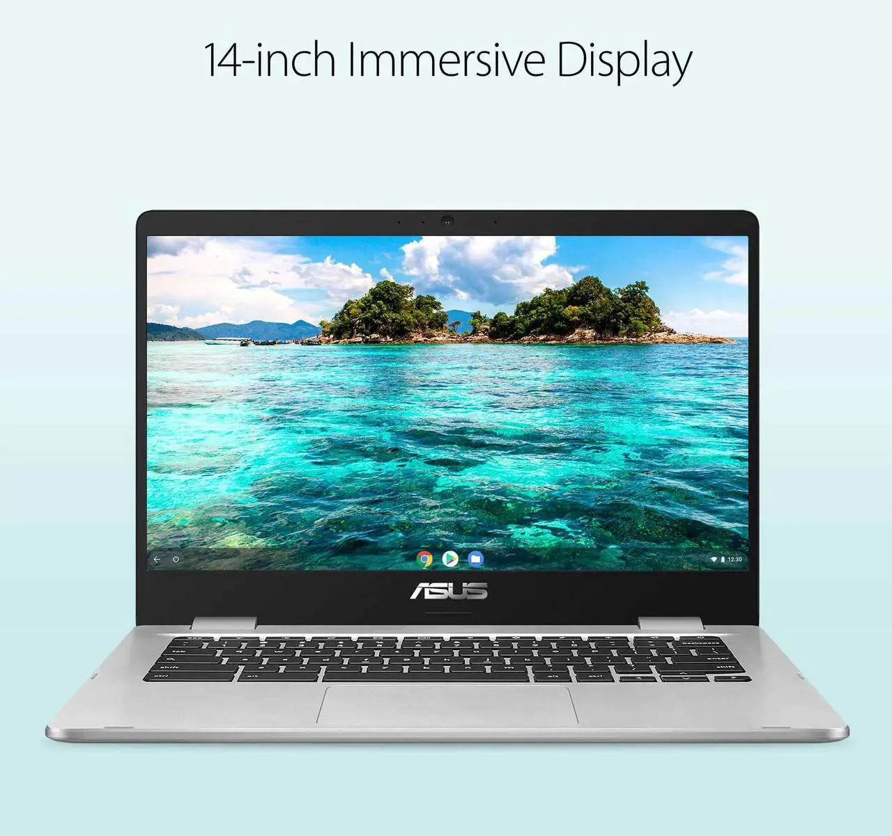 Alt view image 3 of 6 - ASUS C424MA Chromebook 14" Intel Celeron N4020 4GB RAM 64GB eMMC ChromeOS