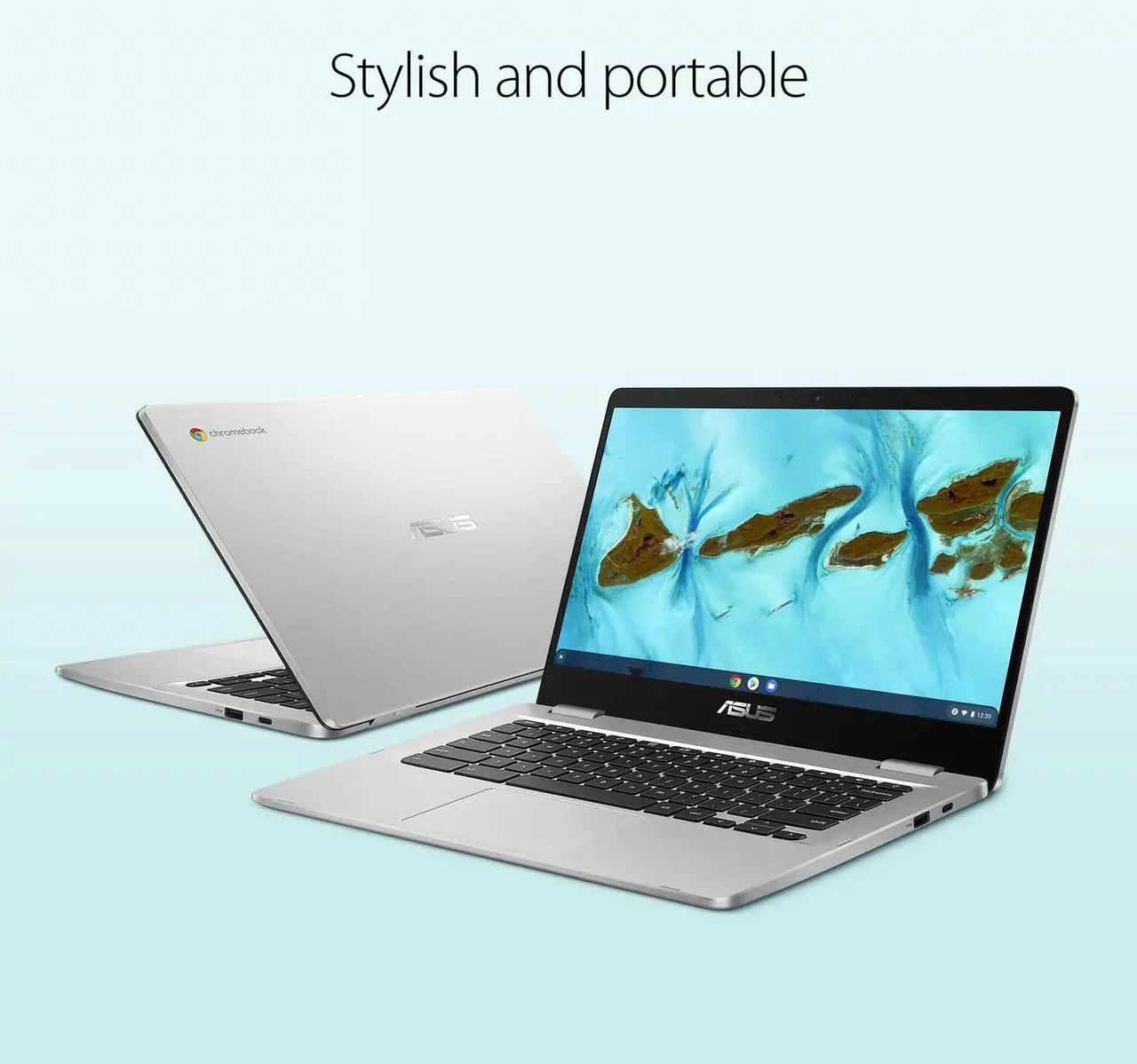 Alt view image 2 of 6 - ASUS C424MA Chromebook 14" Intel Celeron N4020 4GB RAM 64GB eMMC ChromeOS
