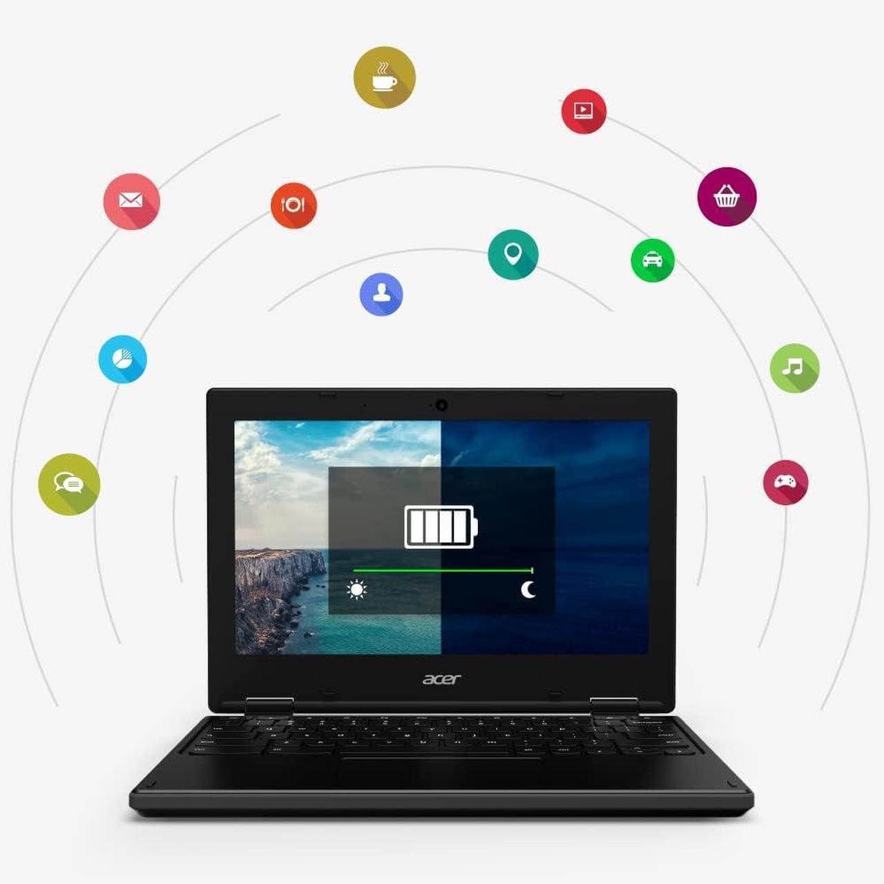 Alt view image 5 of 7 - Acer Chromebook 311 11.6" Laptop AMD A-Series A4-9120C 4GB 64GB Chrome OS