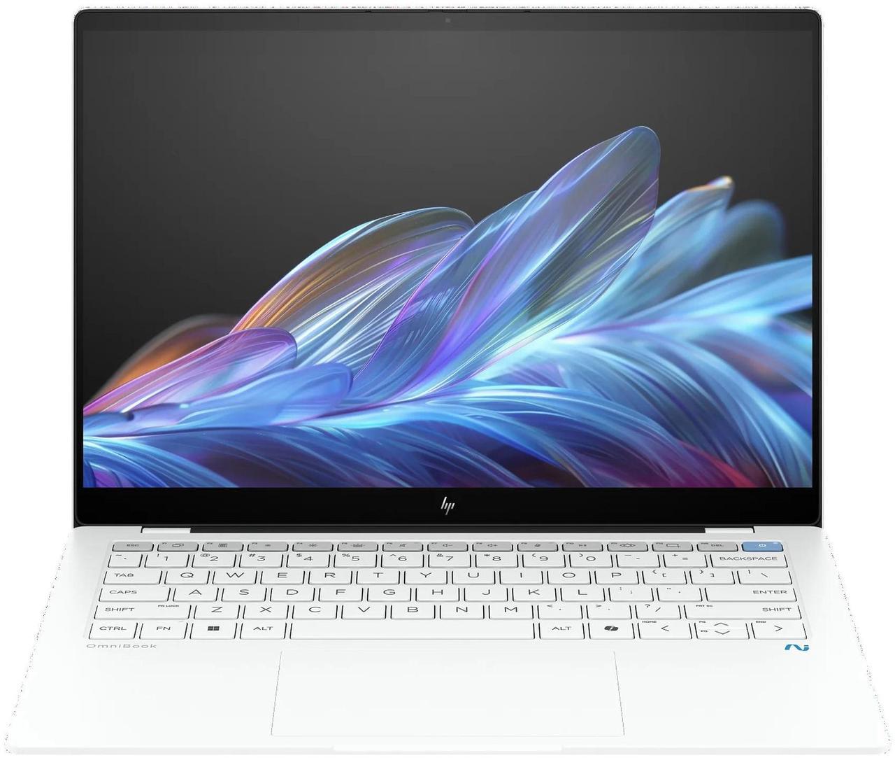 Main image of HP OmniBook X 14-fe 14" Laptop Snapdragon X Elite 16GB 512GB W11H - White