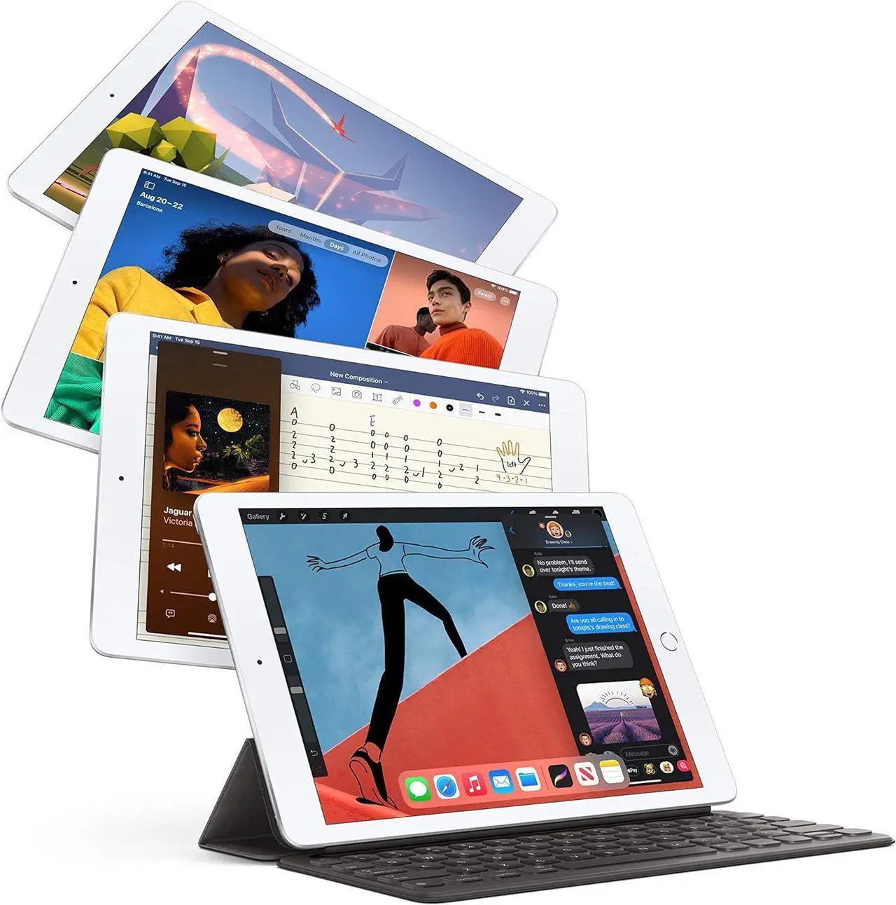 Alt view image 5 of 5 - Apple iPad 2020 (10.2-inch, Wi-Fi, 32GB) 8th Gen - Space Gray
