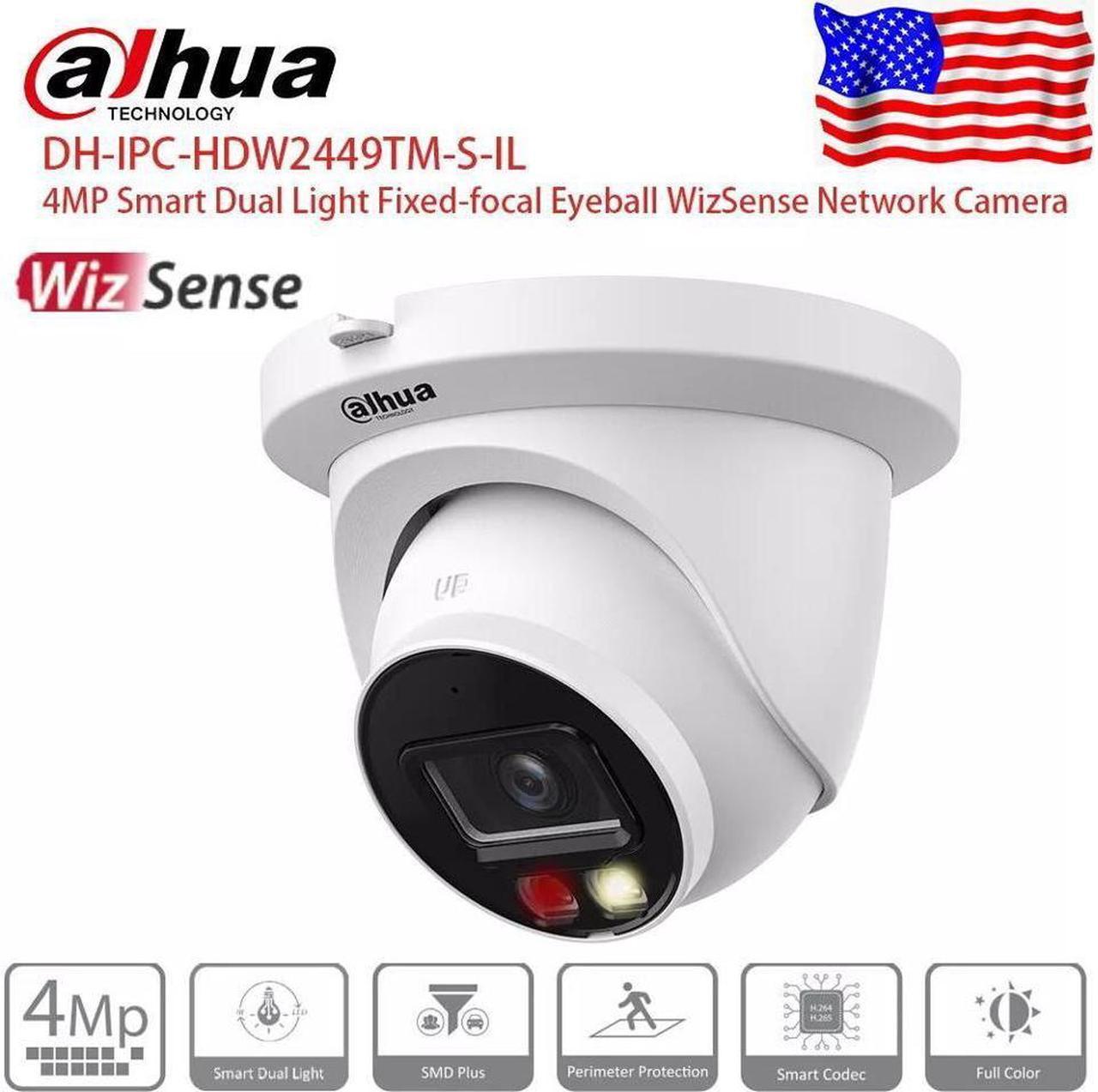 GravaStar 4MP IP Camera IPC-HDW2449TM-S-IL Wizsense Full Color Smart Dual Light US