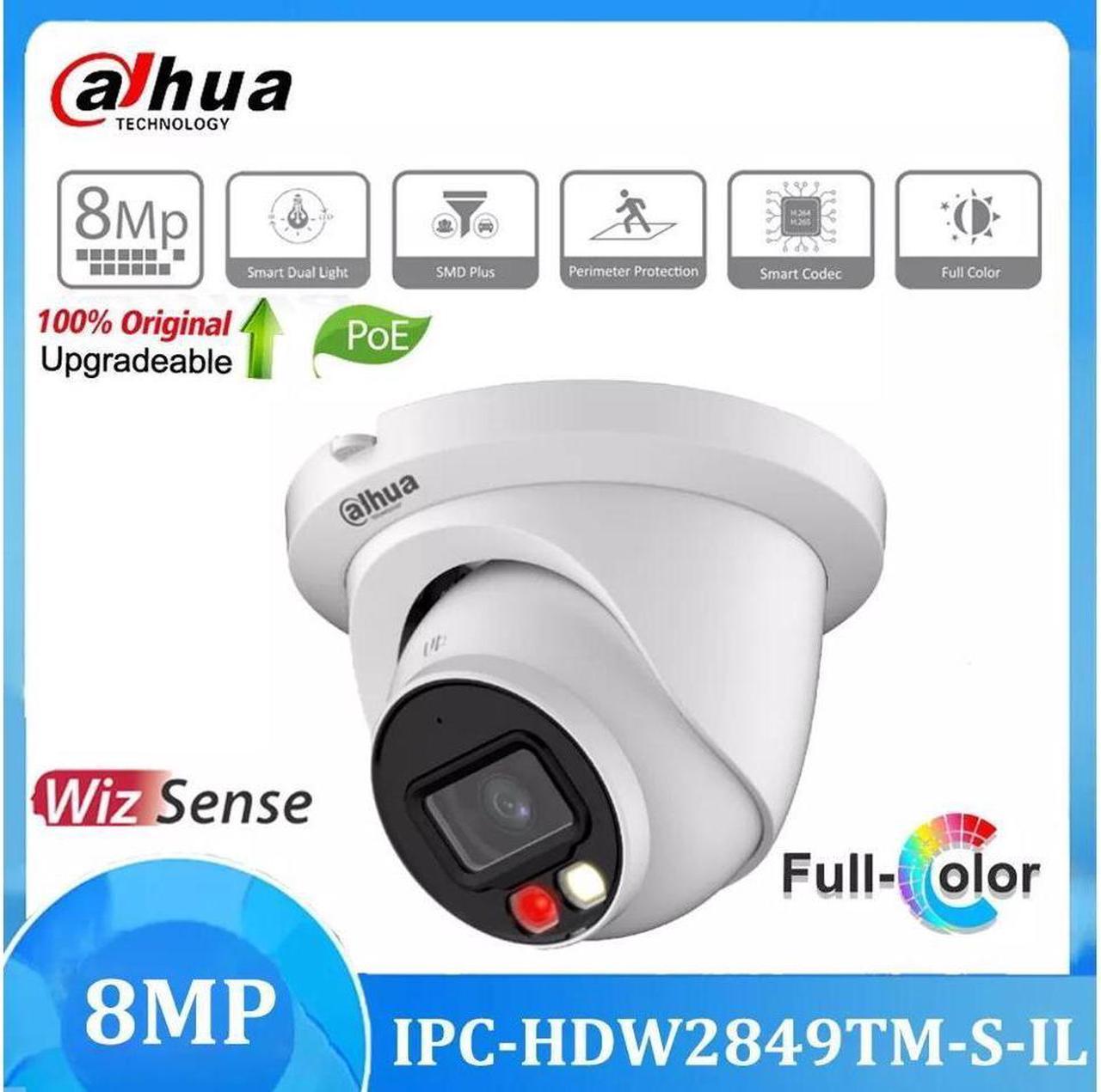 GravaStar IPC-HDW2849TM-S-IL 8MP Night Color IP Eyeball Camera PoE Smart -Dual-Light 3.6mm lens