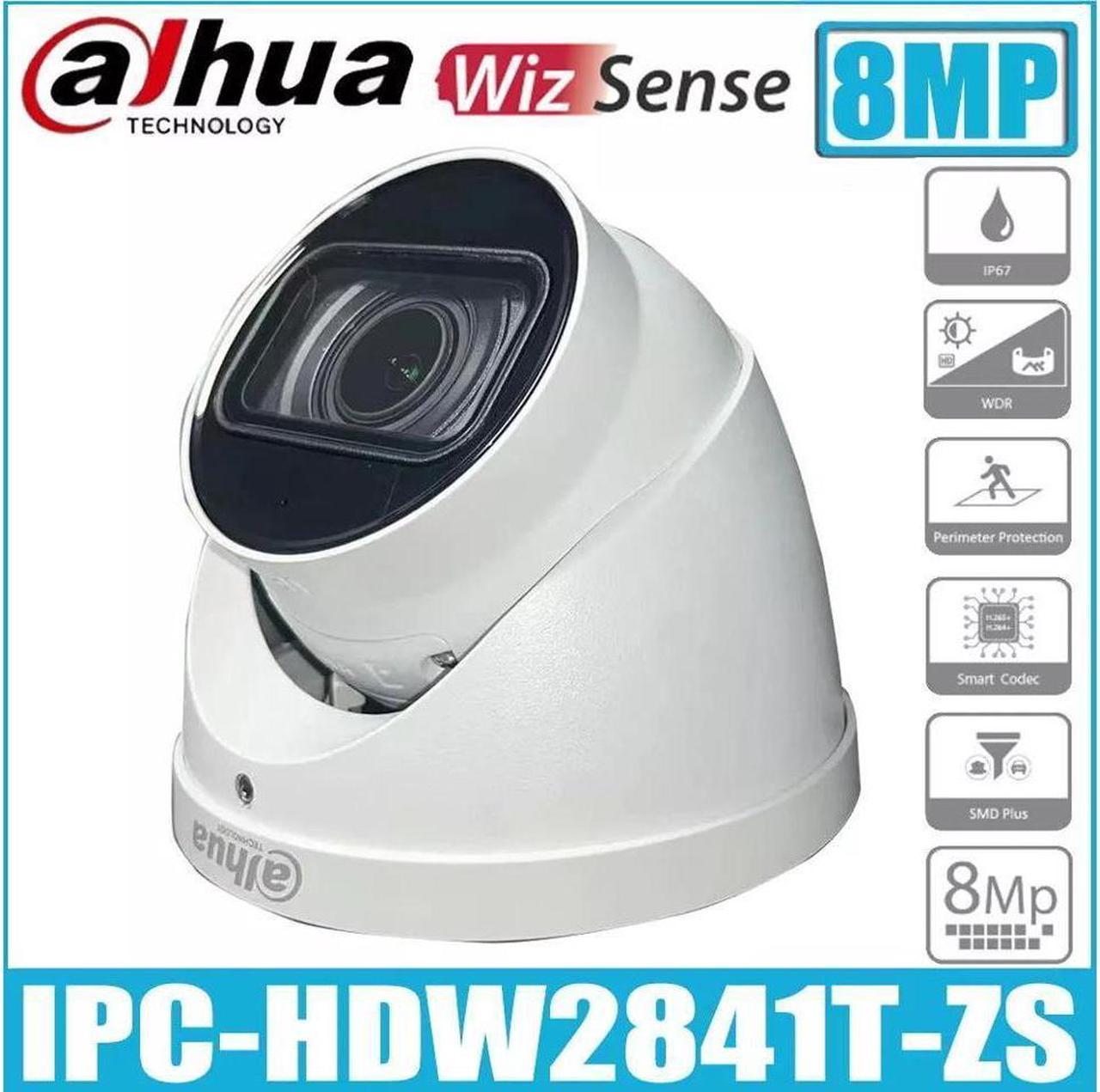 GravaStar Wizsense 4K 8MP Starlight IP Camera Zoom IR POE outdoor IPC-HDW2841T-ZS AI