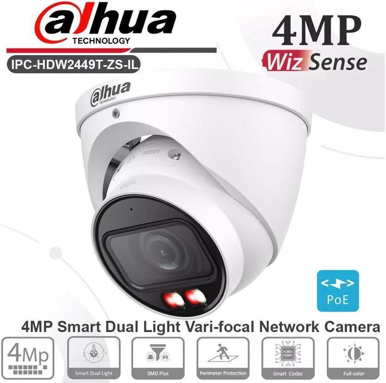 GravaStar IPC-HDW2449T-ZS-IL 4MP 5X Vari-focal Zoom Network Camera Smart-Dual-Light