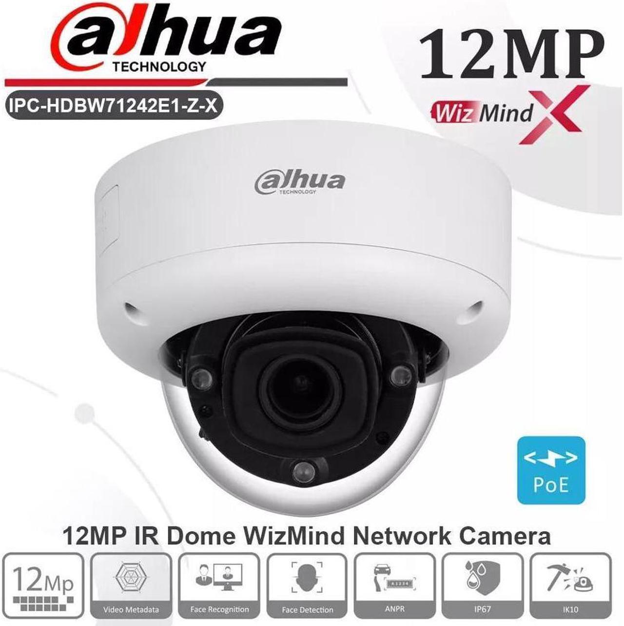 GravaStar IPC-HDBW71242E1-Z-X 12MP Deeplight Zoom WizMind-X Camera ANPR 2-Way Audio