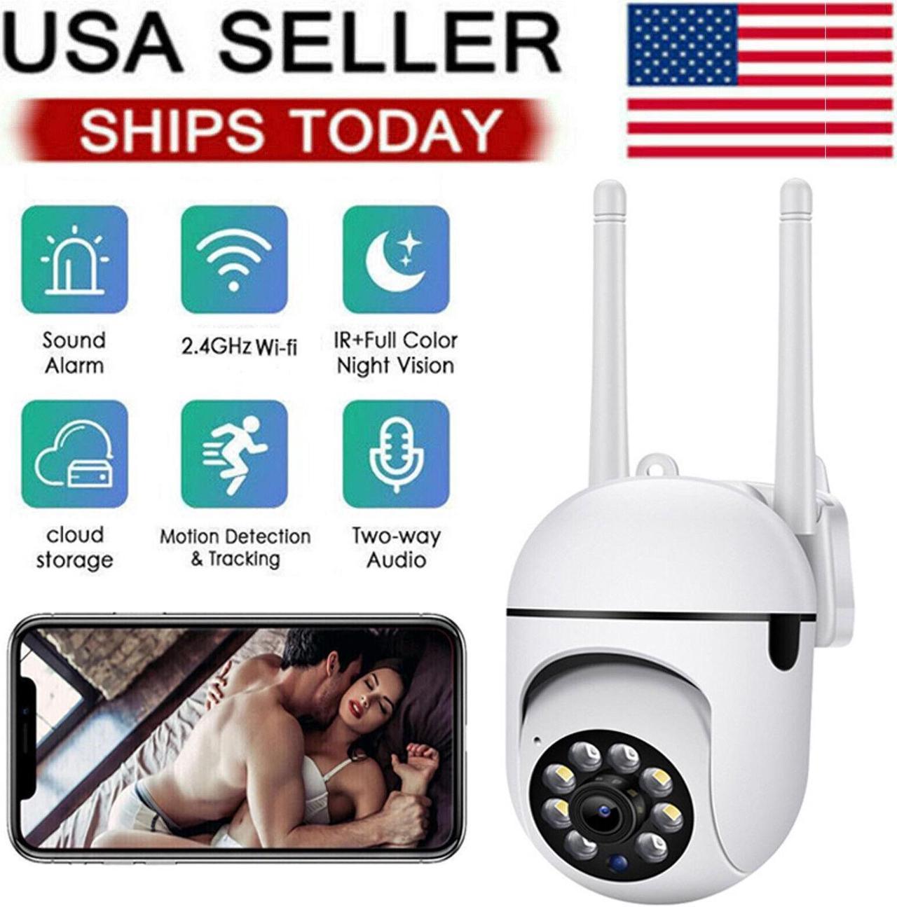 2.4G WIFI 1080P FHD WIFI Wireless IP Camera Outdoor CCTV PTZ Home Security IR Cam