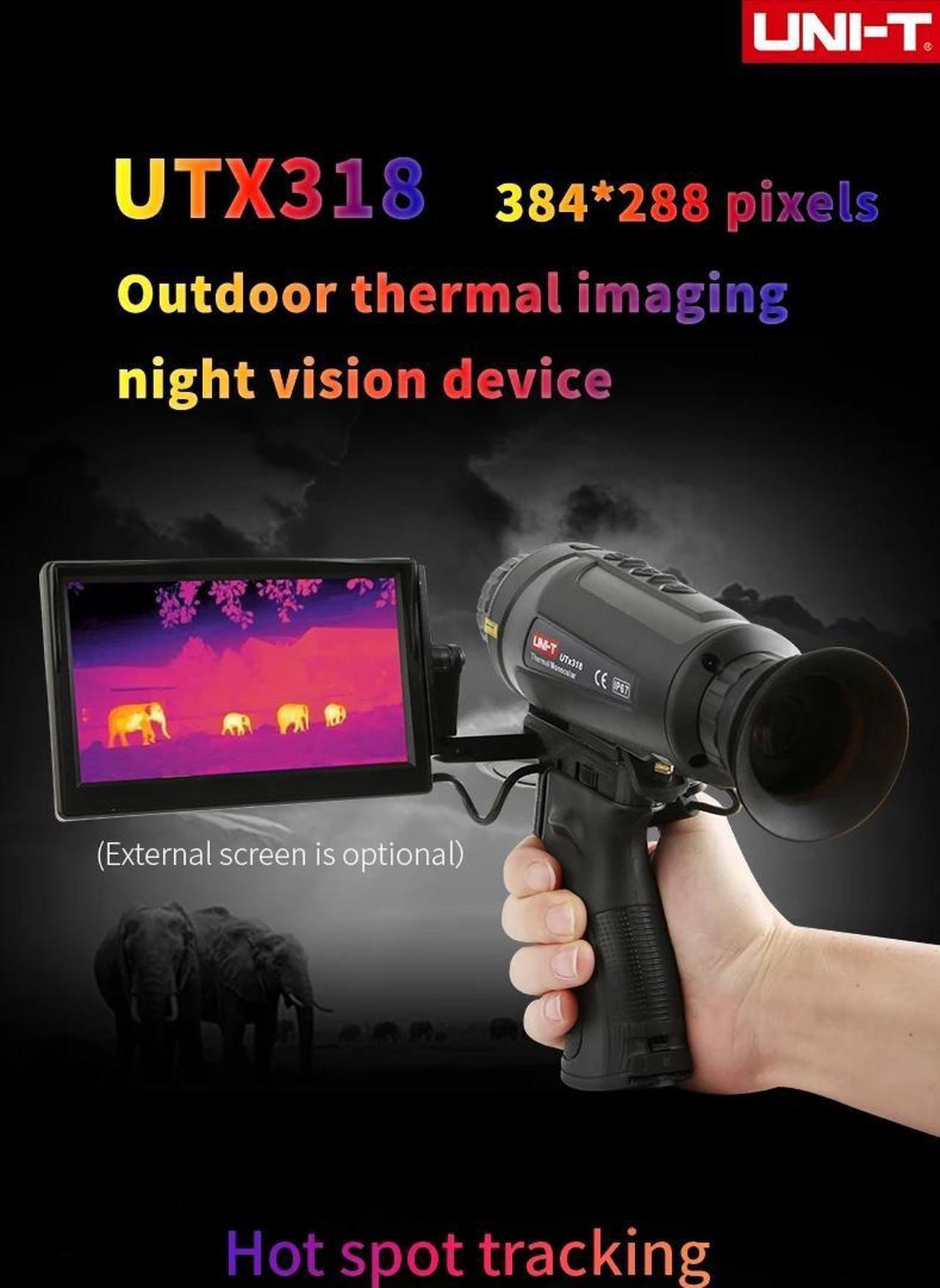 UNI-T Thermal Monocular Telescope UTx318 384×288 Pixels Thermal Imager For Hunting Thermographic Camera Night Vision IP67