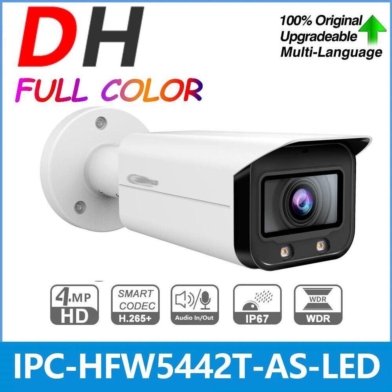 DH IPC-HFW5442T-AS-LED 6mm Lens 4MP WDR Bullet WizMind Network Camera