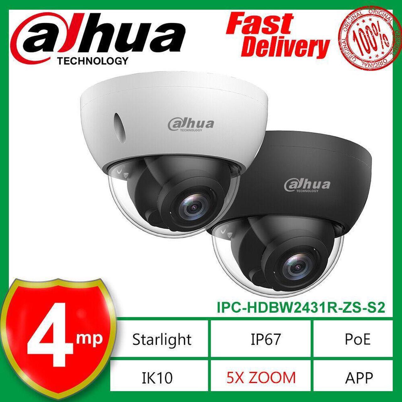 DH IPC-HDBW2831R-ZS-S2(8MP 4K) IPC-HDBW2431R-ZS-S2(4MP) PoE 5X Zoom IP Camera Black