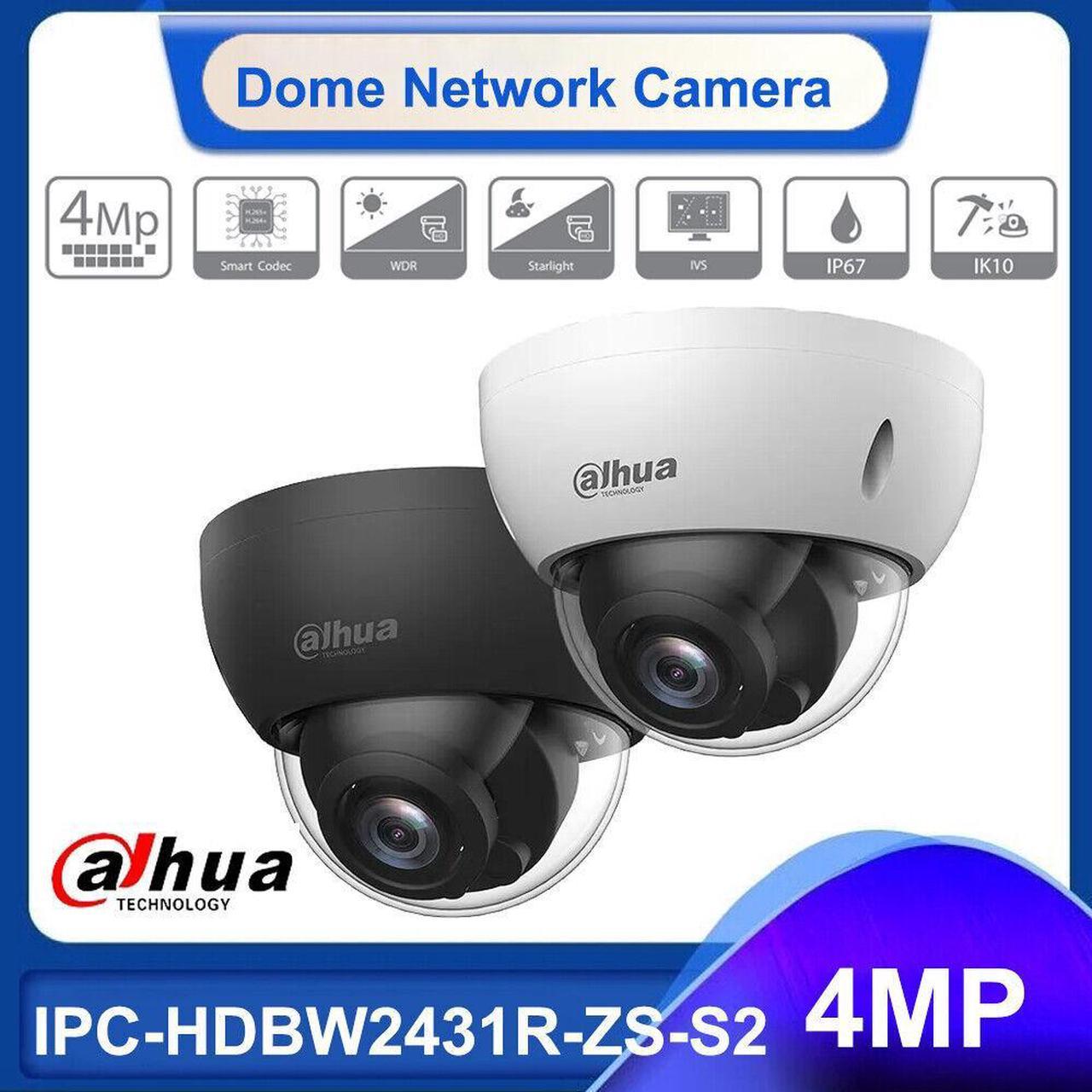 DH IPC-HDBW2431R-ZS-S2 (2.7-13.5mm) 4MP 5x Zoom Starlight PoE IP Dome Camera