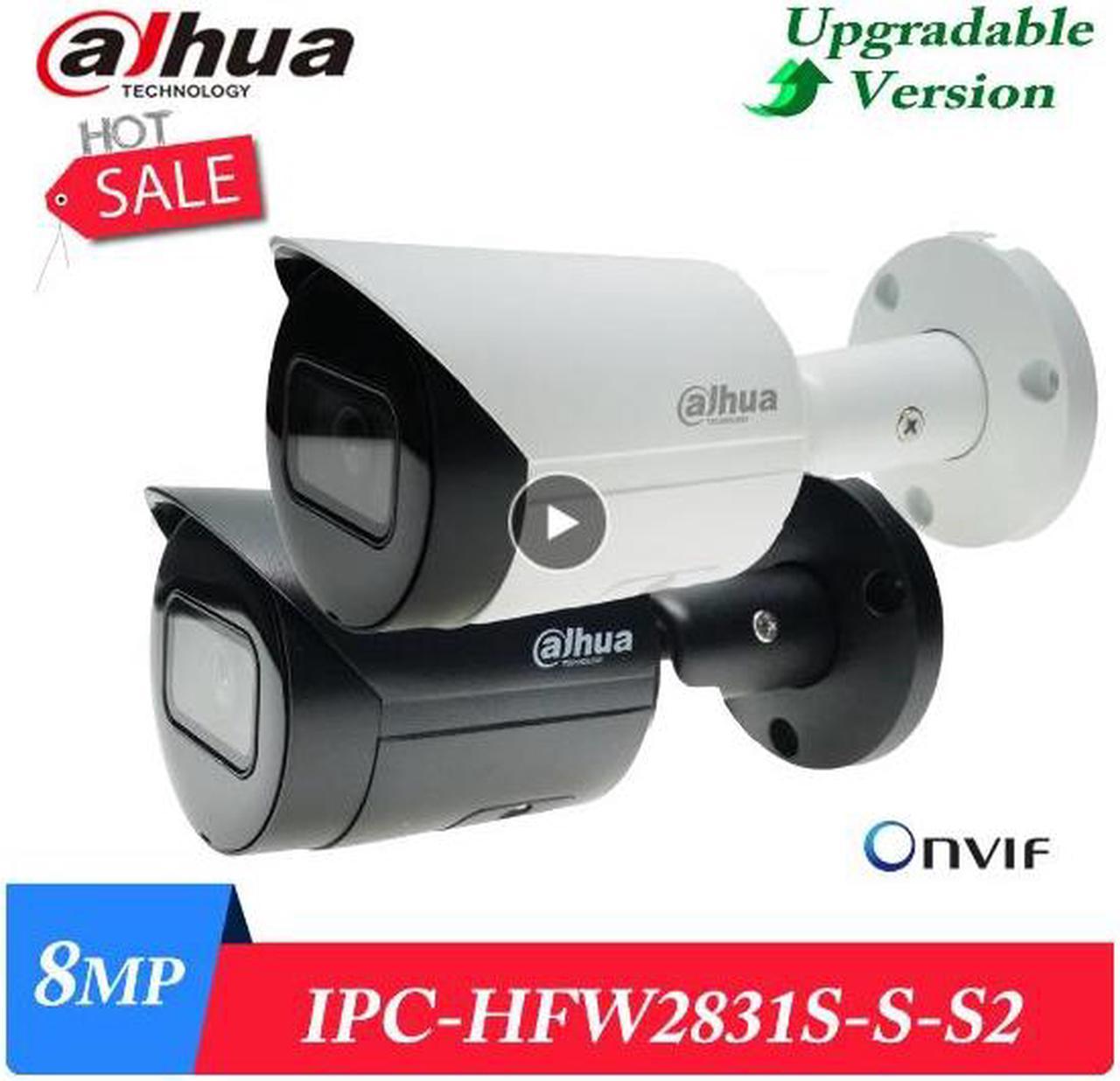 Original DH mutil language IPC-HFW2831S-S-S2 white black 8MP 4K IP Camera POE IP67 IR30M P2P Bullet Starlight Camera