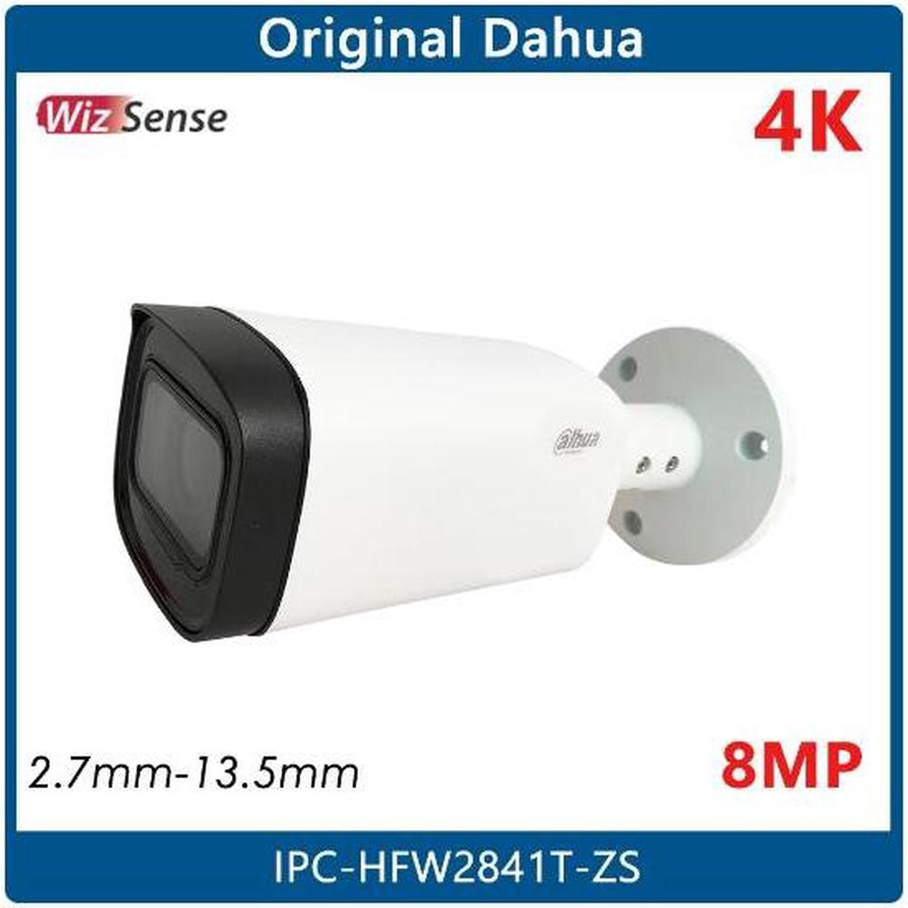 Original DH 8MP IPC-HFW2841T-ZS IR Vari-focal Bullet WizSense IP Camera Network Camera PoE Security Built-in MIC IK10 IP67