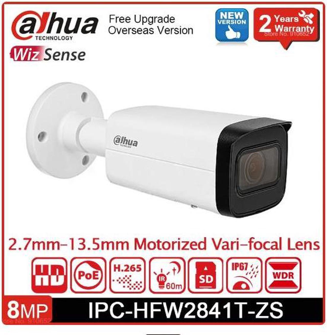 DH 8MP IPC-HFW2841T-ZS IR 60m POE SMD Built in Mic Network Camera Vari-focal Bullet WizSense Surveillance camera