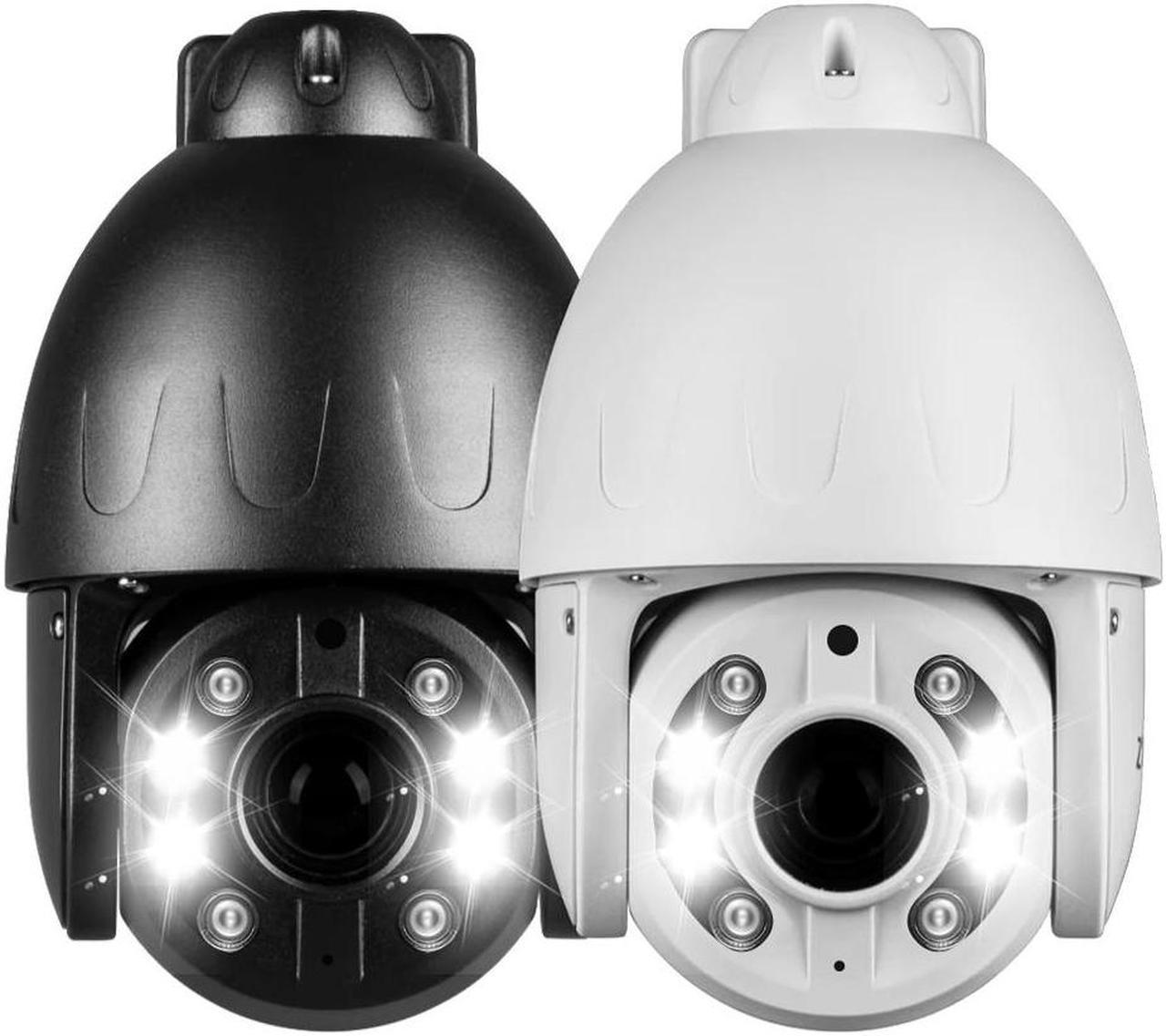 GravaStar 10X Zoom (5X Optical + 2X Digital)Smart hybrid light ColorVu 4K 8MP Dual illumination Varifocal POE PTZ Camera SD card slot