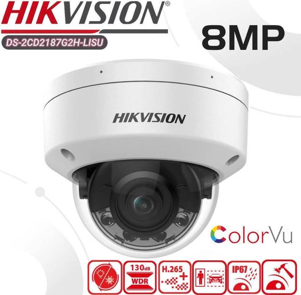 DS-2CD2187G2H-LISU 2.8mm 8MP ColorVu AcuSense Smart-Hybrid-Light PoE Camera