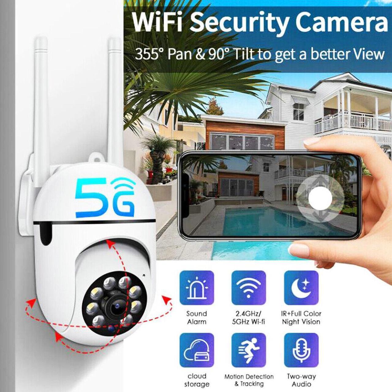 Wifi Ip Camera Night Vision Dual-Band Video Surveillance Security Camera