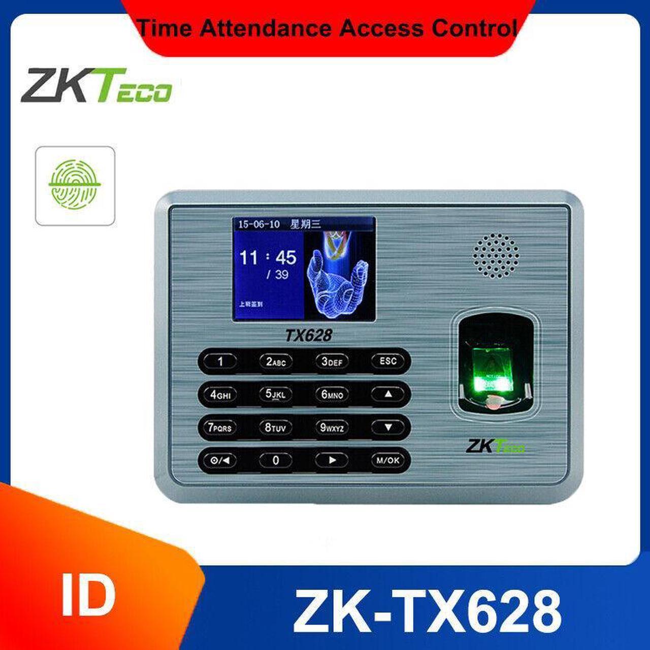 ZKTeco TX628 TCP/IP RFID USB Biometric Fingerprint Time Attendance Time Clock+ID