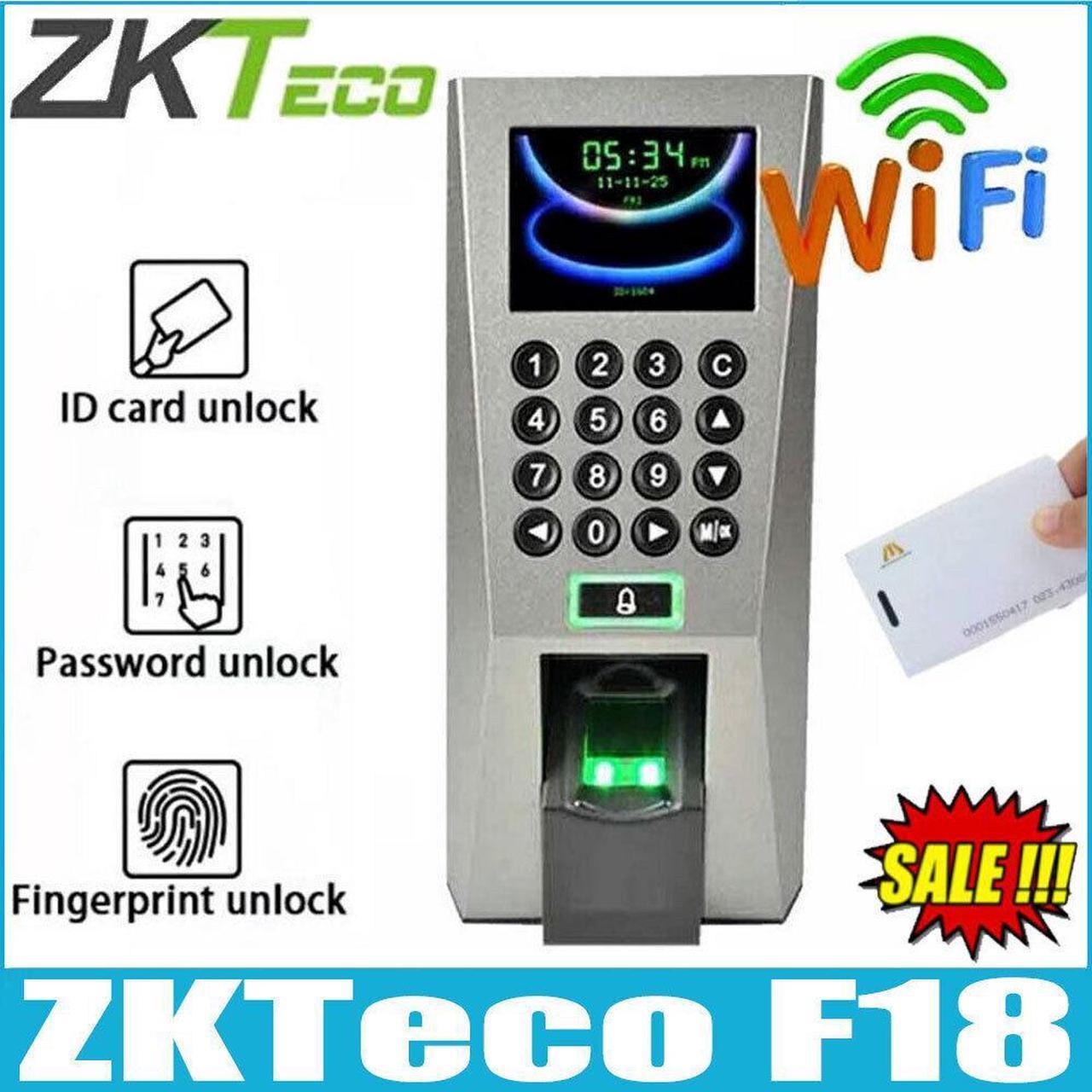 Zkteco F18 TCP/IP Fingerprint Access Control & Time Attendance Central Control (F18+WIFI)