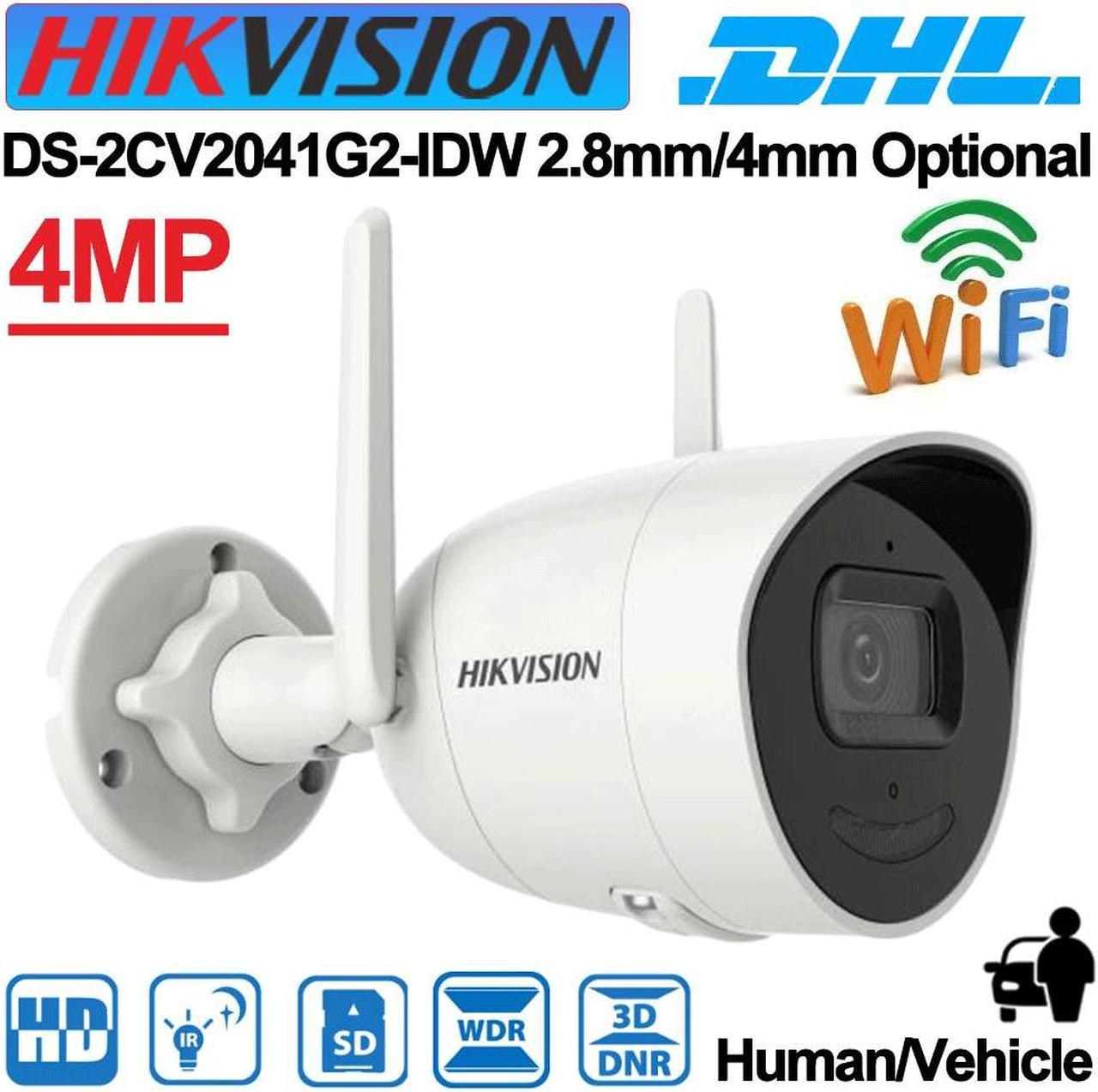 DS-2CV2041G2-IDW 4MP Wifi Wireless Built-in Mic Bullet Security Camera