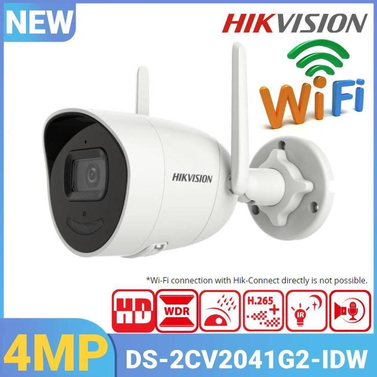 DS-2CV2041G2-IDW WiFi IP Camera 4MP EXIR Audio Security Camera Outdoor 4mm Lens