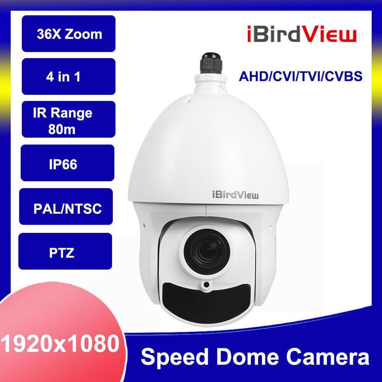 150M IR  307 36X Zoom 1080P AHD PTZ Speed Dome Camera Support CVI/TVI/CVBS