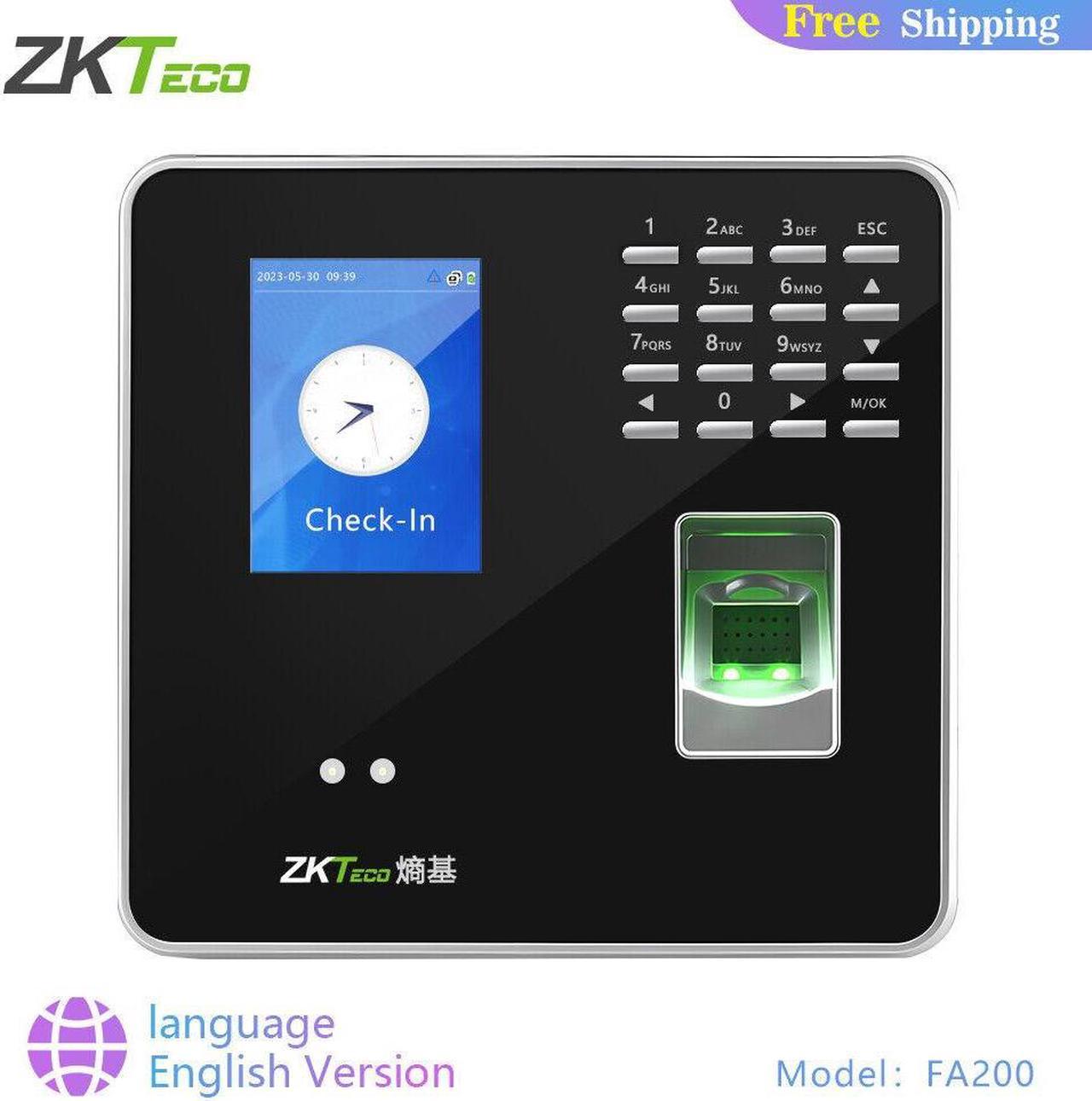 ZKTeco FA200 TCP/IP Face, Finger Scan, RFID and PIN, Time Clock Punching in One