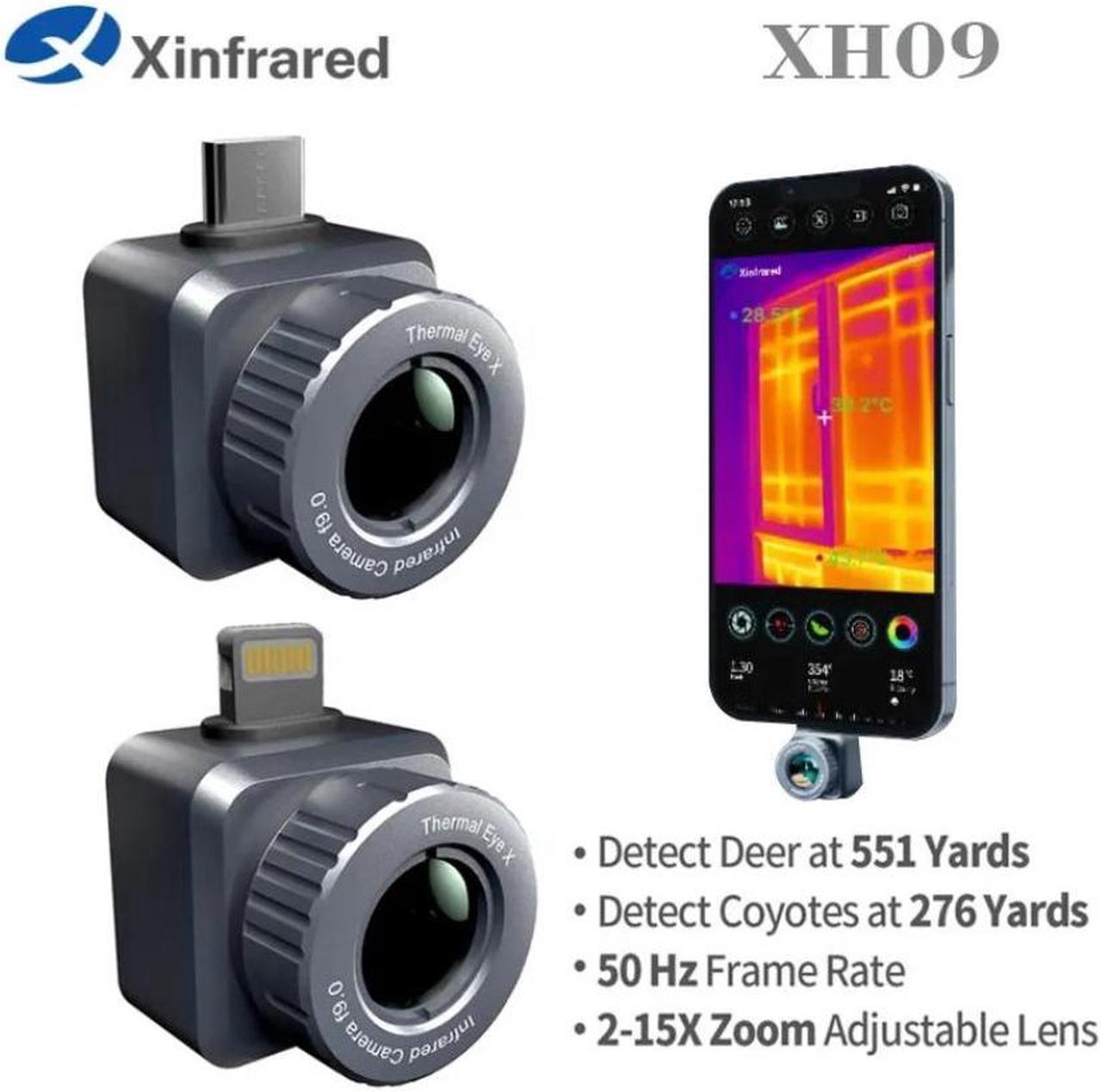 InfiRay XH09 Thermal Imager Hunting Camera Outdoor for iOS&Android Night Vision for iPhone iOS