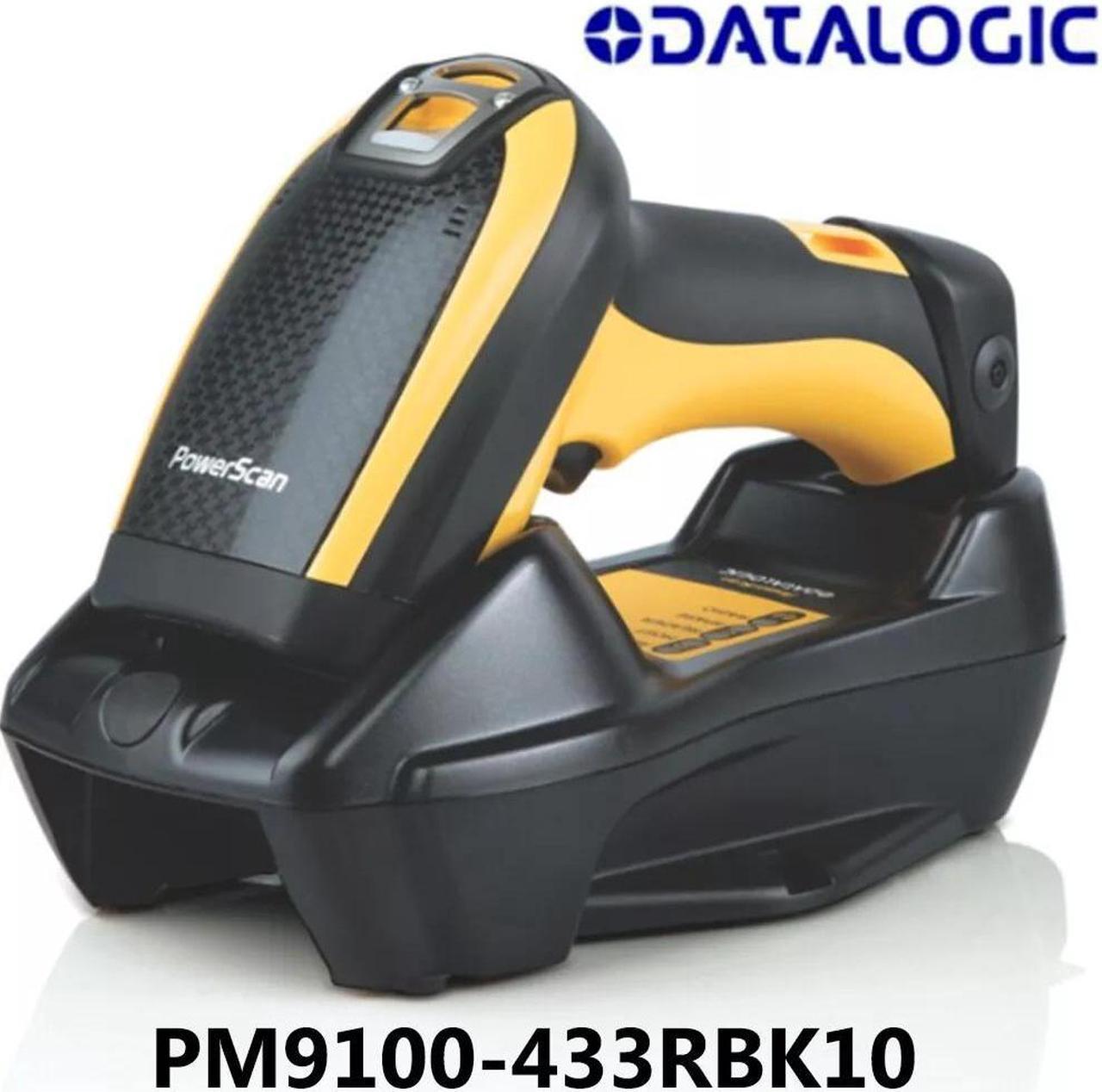 Datalogic PowerScan PM9100-433RBK10 Wireless 1D Barcode Scanner USB Kit W/Cradle