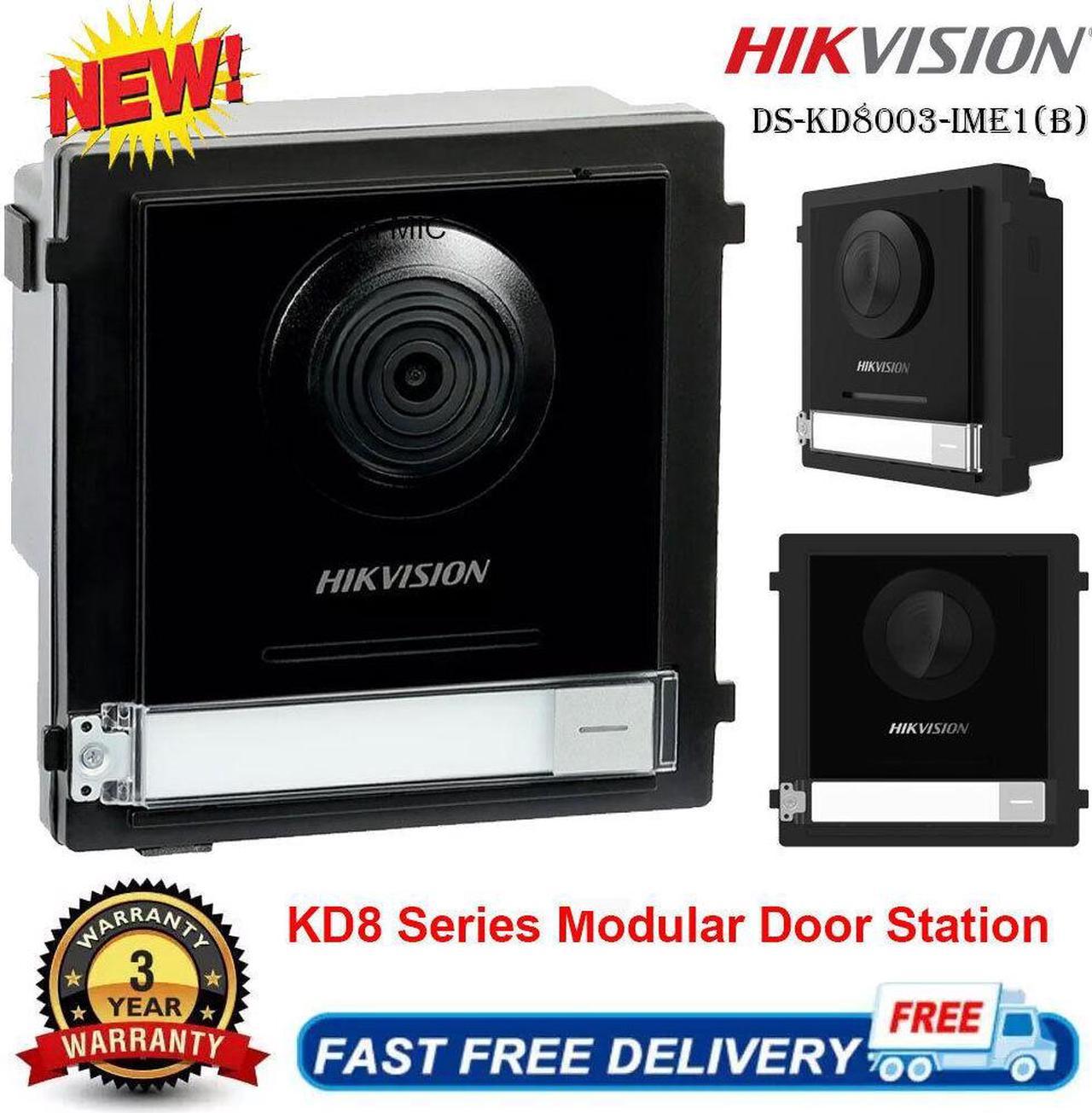 DS-KD8003-IME1(B) 2MP HD FishEye Video Intercom Modular Door Station